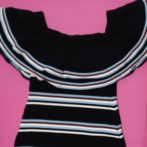 Gianni Bini Striped Knit Dress/Tunic
